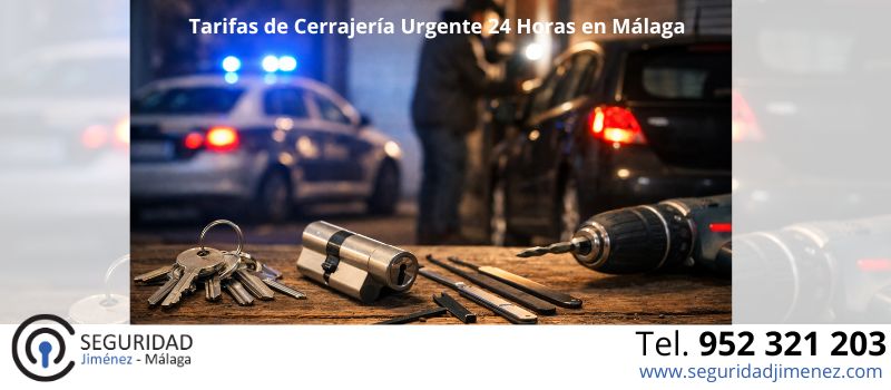  Tarifas de Cerrajería Urgente 24 Horas en Málaga Seguridad Jiménez