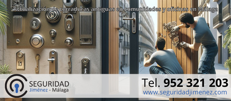 Actualización de cerraduras antiguas en comunidades y oficinas en Málaga Actualización de cerraduras antiguas en comunidades y oficinas en Málaga