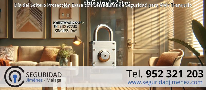 Día del Soltero Protección Extra con Cerraduras de Seguridad para Vivir Tranquilo Día del Soltero Protección Extra con Cerraduras de Seguridad para Vivir Tranquilo