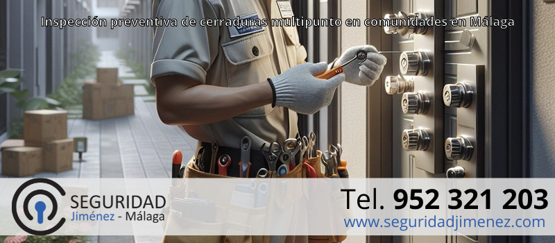 Inspección preventiva de cerraduras multipunto en comunidades en Málaga Inspección preventiva de cerraduras multipunto en comunidades en Málaga