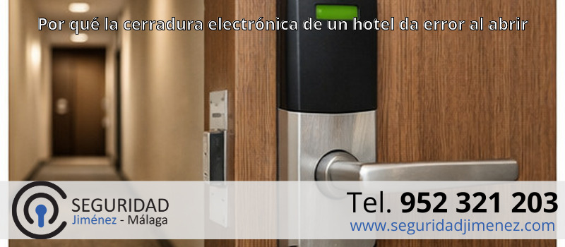 Por qué la cerradura electrónica de un hotel da error al abrir
