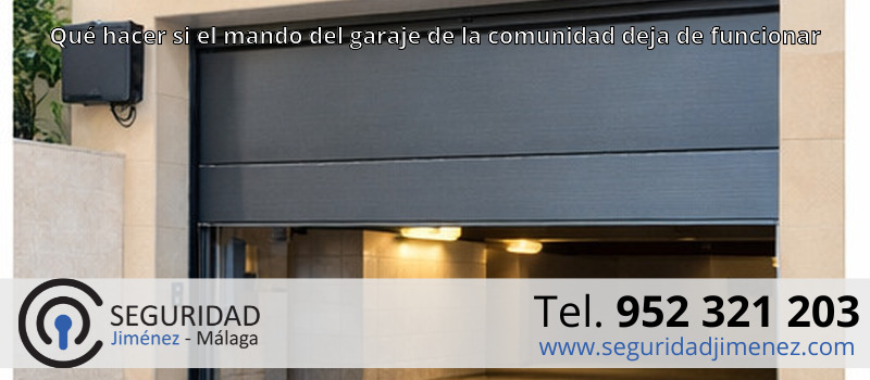 Qué hacer si el mando del garaje de la comunidad deja de funcionar